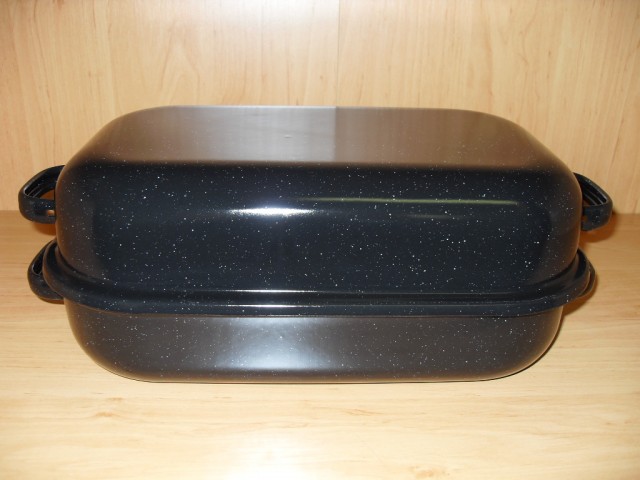 Pekáč s víkem 40cm smalt *