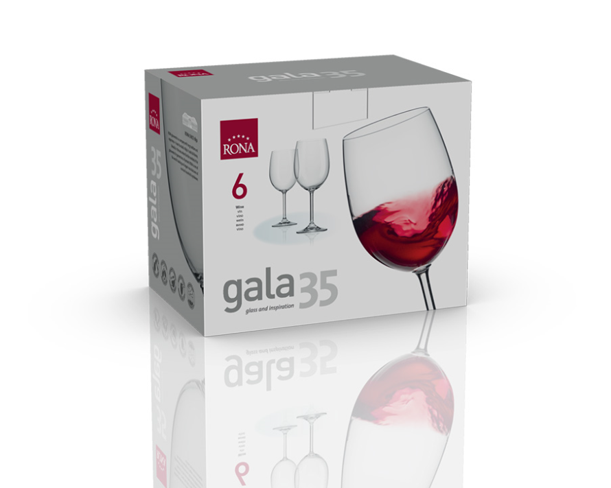 RONA Sklenice na víno GALA 350ml/6ks *