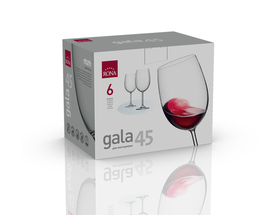 RONA Sklenice na víno GALA 450ml/6ks*