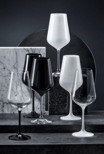 Sklenice na víno BLACK&WHITE 450ML 2ks *
