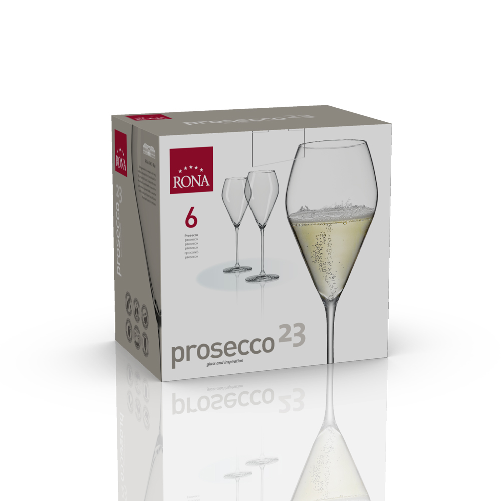 RONA Sklenice na prosecco 230ml UNIVERSAL, 6ks *
