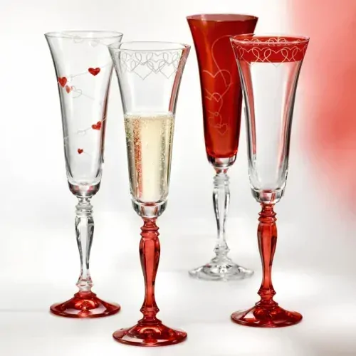 Victoria LOVE set 2kusy skleniček na sekt 180 ml *