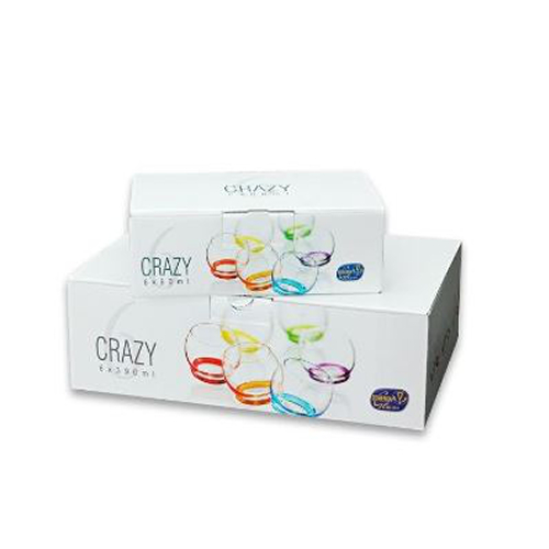 CRYSTALEX Sklenice na whisky CRAZY 390ml /6ks *