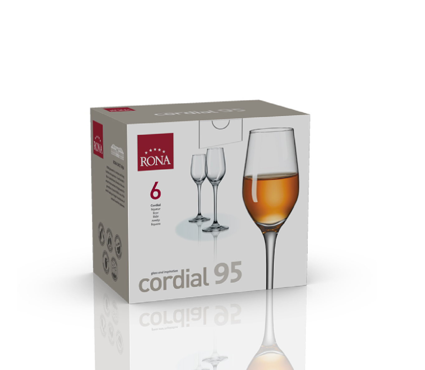 RONA Sklenice na destiláty CELEBRATION 95ml, 6ks *