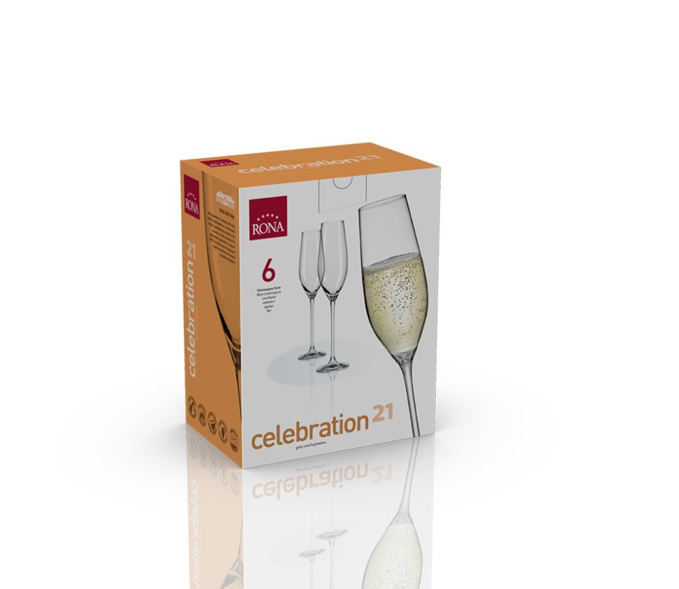 RONA Sklenice na sekt CELEBRATION 210ml, 6ks *