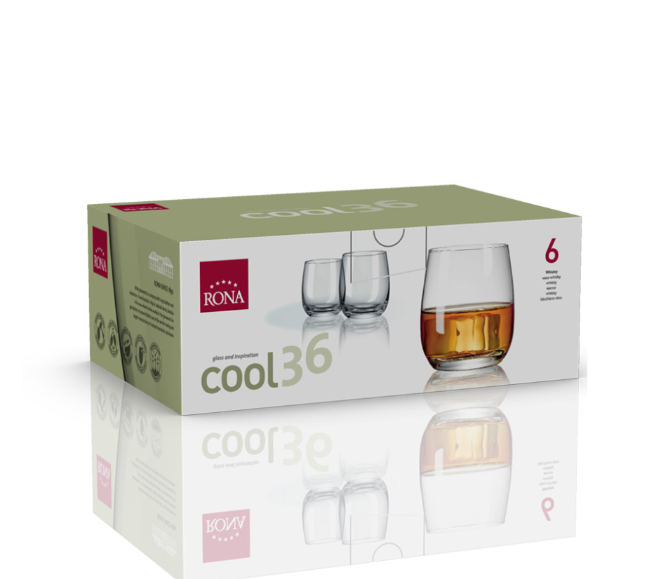 RONA Sklenice na whisky COOL 360ml/6ks *