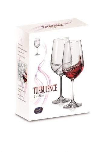 CRYSTALEX sklenice na víno TURBULENCE 350ml /2ks *
