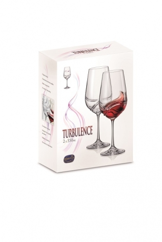 CRYSTALEX sklenice na víno TURBULENCE 550ml /2ks *