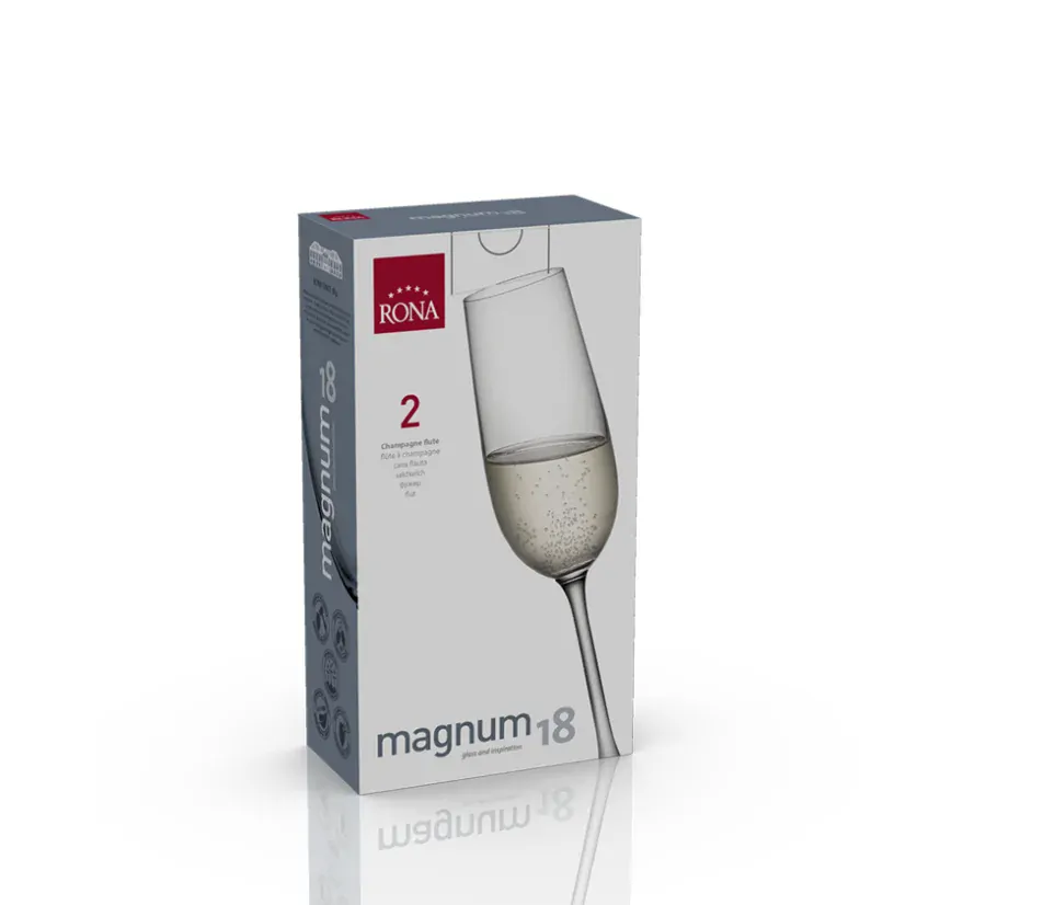 RONA Sklenice na sekt MAGNUM 180ml/2ks *
