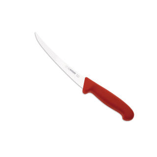 Vykosťovací nůž prohnutý 15cm červený *