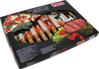 Steakové příbory sada TORO WOOD / 12ks *