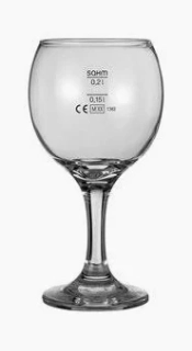 Sklenice na víno KOUROS 0,15l + 0,2l cejch