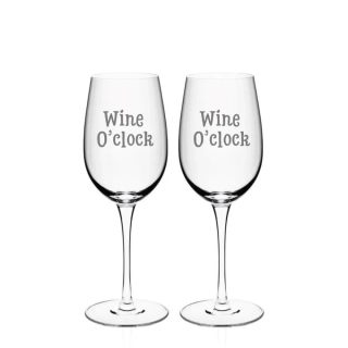Sklenice “Wine O’clock” 2ks